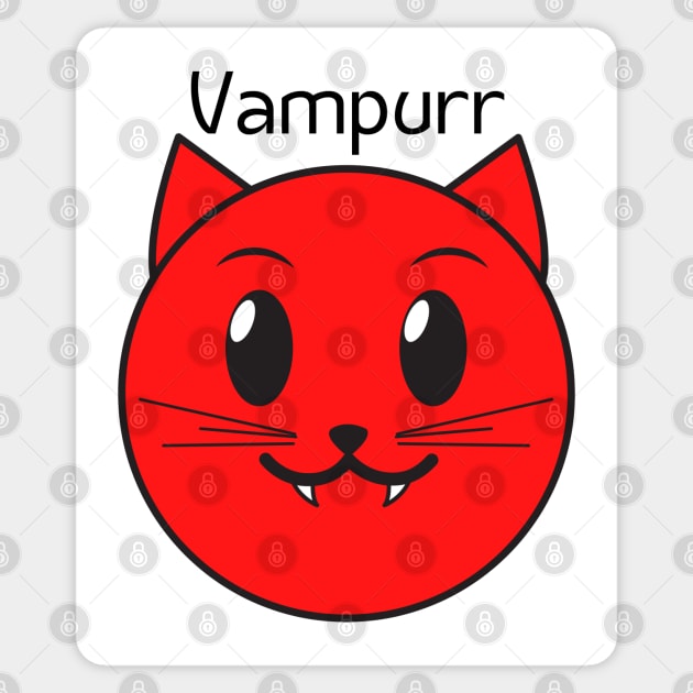 Vampurr Sticker by HobbyAndArt